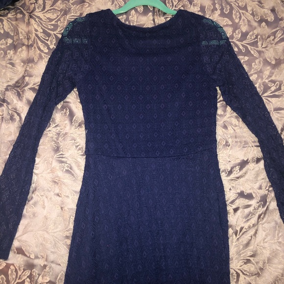 Blue Lace Dress - Picture 2 of 4